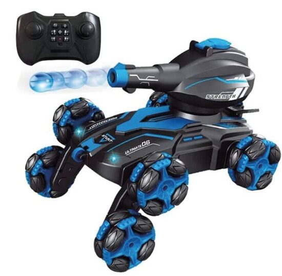 Tankas šaudantis gelinėmis kulkomis 